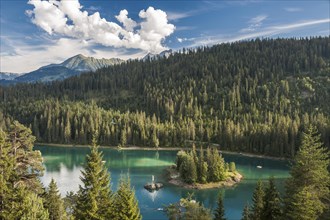 Lake Caumasee with island