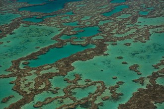 Aerial view of the Great Barrier Reef