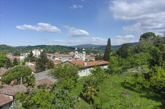 View from the castle to the town