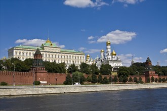Moscow Kremlin with the Grand Kremlin Palace and cathedrals