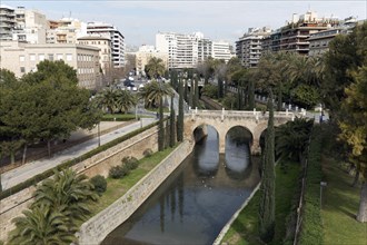 Historic town canal Sat Sierra and Passeig Mallorca