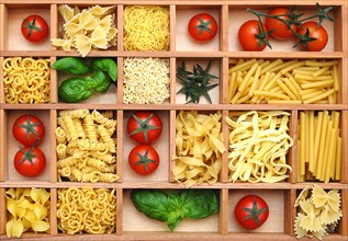 Type case with pasta