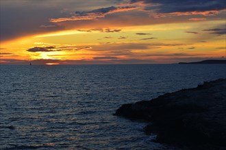 Sunset over the Adriatic Sea