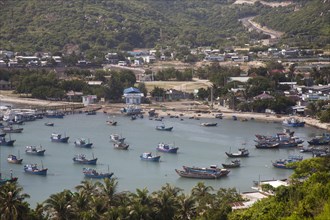 Fishing boats in the Bay of Vinh Hy