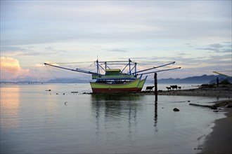 Fishing boats near the village of Lam Rukam