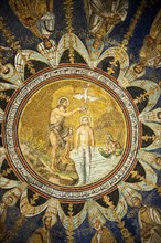 Ceiling mosaic in the Baptistry of the Cathedral of Ravenna