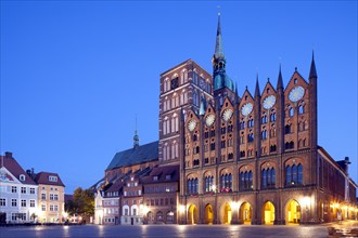 Stralsund Town Hall with origins from the 13th century