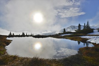 Mountain landscape with snow