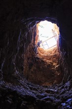 Gallery of an abandoned copper ore mine
