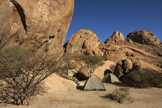 Tents at the Spitzkoppe Camp