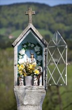 Shrine with statue of Mary