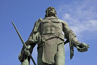 Statue of Guanche king Mencey Pelicar