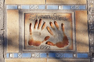 Handprints of Sharon Stone