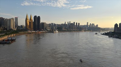 New skyscrapers on the Yangtze River