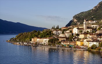Lake Garda with the town of Limone sul Garda