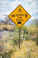 Road Sign in Sonora Desert