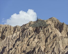 Rugged mountain with cacti