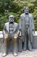 Bronze statues of Karl Marx and Friedrich Engels