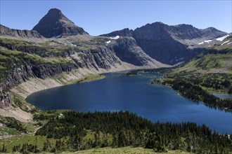 Hidden Lake with Reynolds Mountains