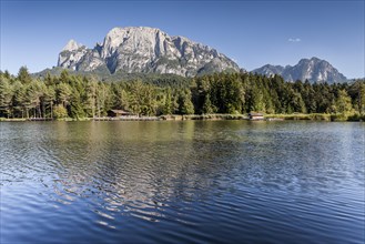 Volser Weiher lake area in the Alpe di Siusi holiday region