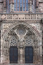 Gothic main portal of the Church of Our Lady