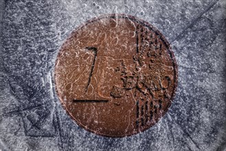 Rusty euro coin
