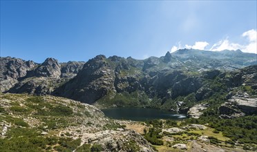 View on Lake Capitello with surroundings