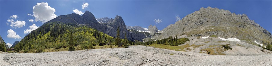 360 panorama of the Hollental valley
