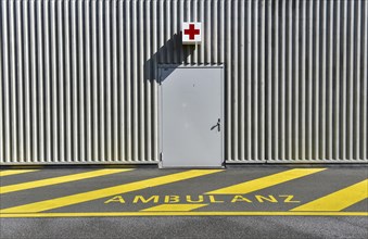 Ambulance parking spot in Switzerland