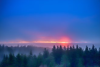 Sunrise in the northern Black Forest