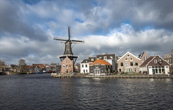 De Adriaan windmill on the river Spaarne