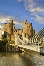 The medieval Conwy Castle or Conway Castle