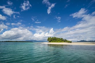 Turquoise water and white sand beach