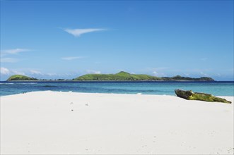 Mana Island from a sand bank
