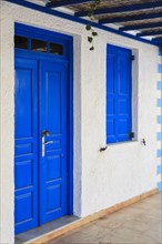 Blue door and window