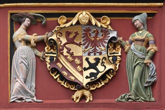 Habsburg coat of arms at the Historisches Kaufhaus