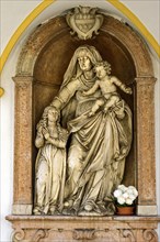 Sculpture of St. Anne with Mary and the child