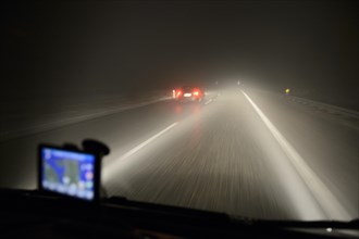 Poor visibility on highway