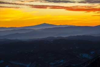 Sunset on Mount Amiata