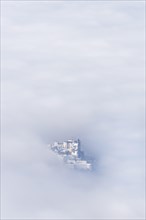 Hohensalzburg Castle in the mist