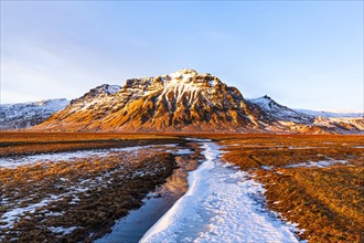 Mountain landscape at Myrdalsjokull