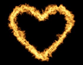 Heart of flames