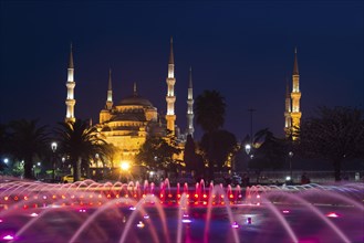 Illuminated Sultan Ahmed Mosque