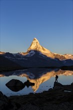 First sunlight on the Matterhorn