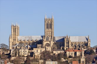 Lincoln Cathedral in winter