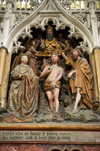 Gothic sculptures depicting scenes from the life of John The Baptist