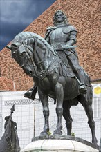 Horseman statue of the Hungarian King Matthias Corvinus