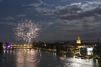 Fireworks during the Seenachtfest Festival