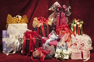 Artfully wrapped gifts