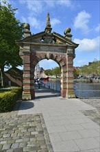 The historic harbor gate at Ratsdelft